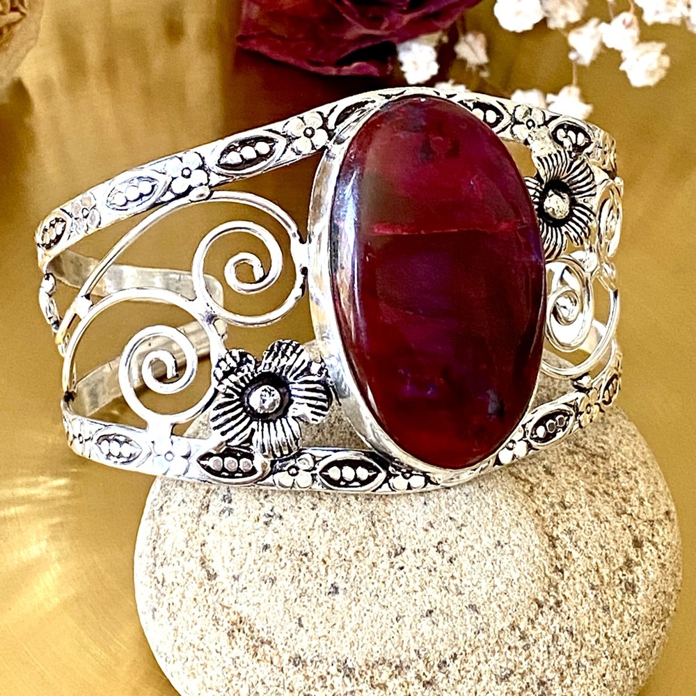 Purple Labradorite Adjustable Cuff - image 6